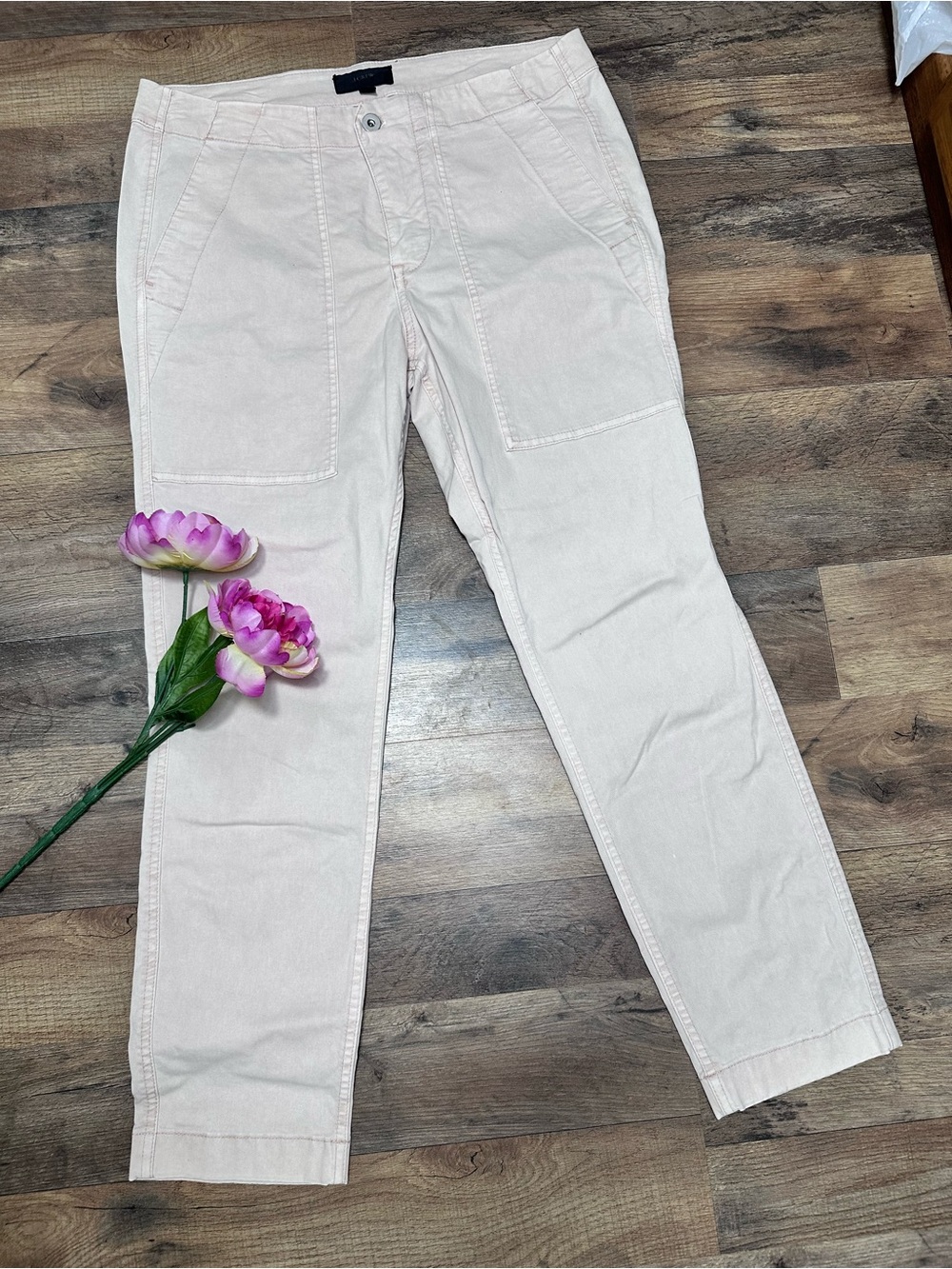 J. Crew Soft Pale Pink Ankle Cropped Jeans
